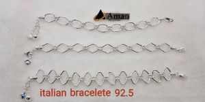 Aman Fashionable Sterling Silver Bracelet