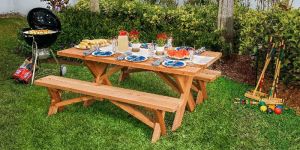 Wooden Picnic Table