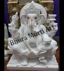 White Marble Ganesh Statue 2