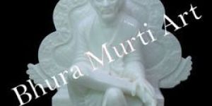 White Marble Shri Sai Baba Statue