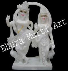 White Radha Krishan Statue