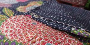 Tropical Kantha Handmade Quilt