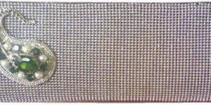 Plain Silver Designer Handbag