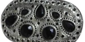 Silver & Black Clutch Purse