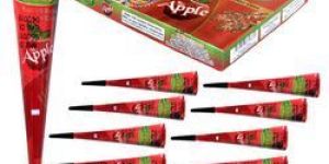 Instant Apple Red Henna Cone