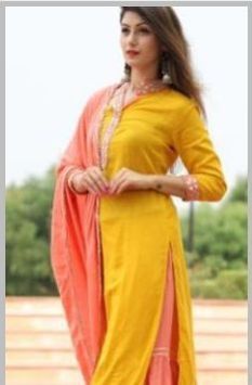 Rayon Embroidered Kurtis