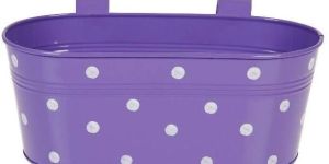 Dotted Oval Railing Planter