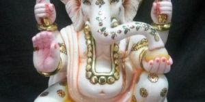 White Marble Ganesha Statue