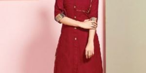 Rayon Cotton Kurti with Printed Palazzo