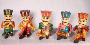 Wooden Handicraft Musician Set