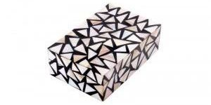 Triangle Design Jewellery Box Rectangle