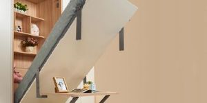 Vertical Wall Mounted Bed with Desk