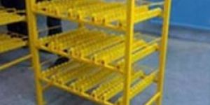 Storage Rack with Roller Tracks