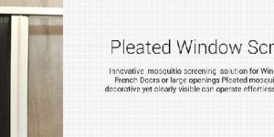 Pleated Mosquito Nets for Windows