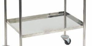 INSTRUMENT TROLLEY DOUBLE SHELVES
