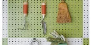 Perforated Rack with Hooks