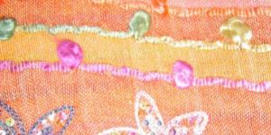 Pure Wool Embroidered with Thread & Sequins