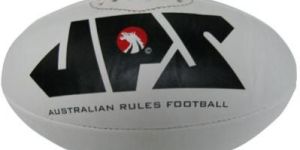 White PU Meterial Aussie Rules Football