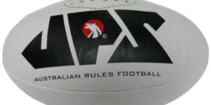 White PU Meterial Aussie Rules Football JPS-109