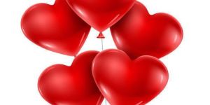 Red Heart Shaped Balloon