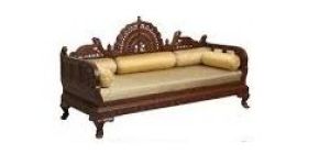 3 Seater Rajasthani Carved Sofa