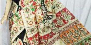 Madhubani Printed Pure Cotton Saree