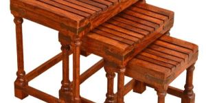 Wooden Stool Set