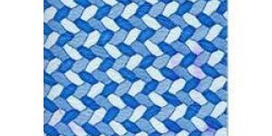 Light Blue Printed Leather