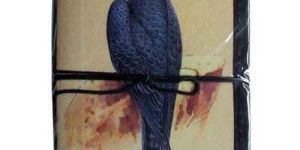 Hardcover Bird Print Handmade Notebook