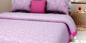 Pink Colour Pink PrintsBedsheetcotton Bedsheetjaipuri Bedsheet