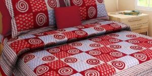 Red Colour Abstract PrintsBedsheetcotton Bedsheetjaipuri Bedsheet
