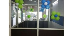 Aluminium Clear Glass Partition