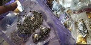 Oxidids Silver Chand Bali Jhumki