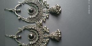 Oxidids Silver Earing (Black Stone)