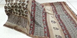 Hand Block Printed Chanderi Saree