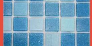 Sky Blue Glass Mosaic Tile