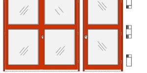 Glazed Metal Fire Rated Door