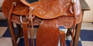 FULL LEATHER TOOLED WADE SADDLE