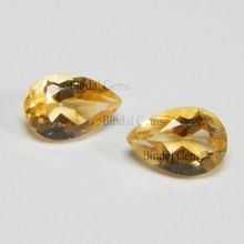 Yellow Citrine 4X6 MM Pear Cut Gemstone