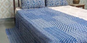 Throw Multicolor TWIN SIZE Patchwork Quilted Kantha