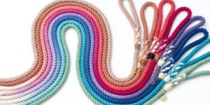 Two Tone Ombre Rope Leash Hand Dyed Handmade Cotton Rope Dog