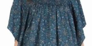 Women Regular Vintage Silk Printed Tops Tunics