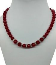 Ruby Color Sizzling Necklace