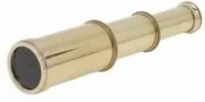 Shiny Golden Brass 6 inch Pocket Telescope.