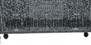 Mother of Pearl MOP Inlay Sideboard with Three Drawers