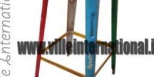 Retro Vintage Multicolored Painted Restaurant Cafe Bar Stool