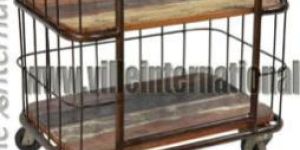 Vintage Industrial Bookcase Bookshelve Small