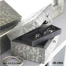 White Metal Fitted Jewelry Box