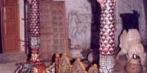 Wooden Painted Elephant Swing