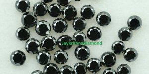 Round Black Loose Diamond